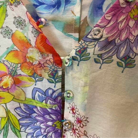 Johnny Was Dreamer Floral Multicolor Maxi Dress Womens Size Small - Picture 5 of 14